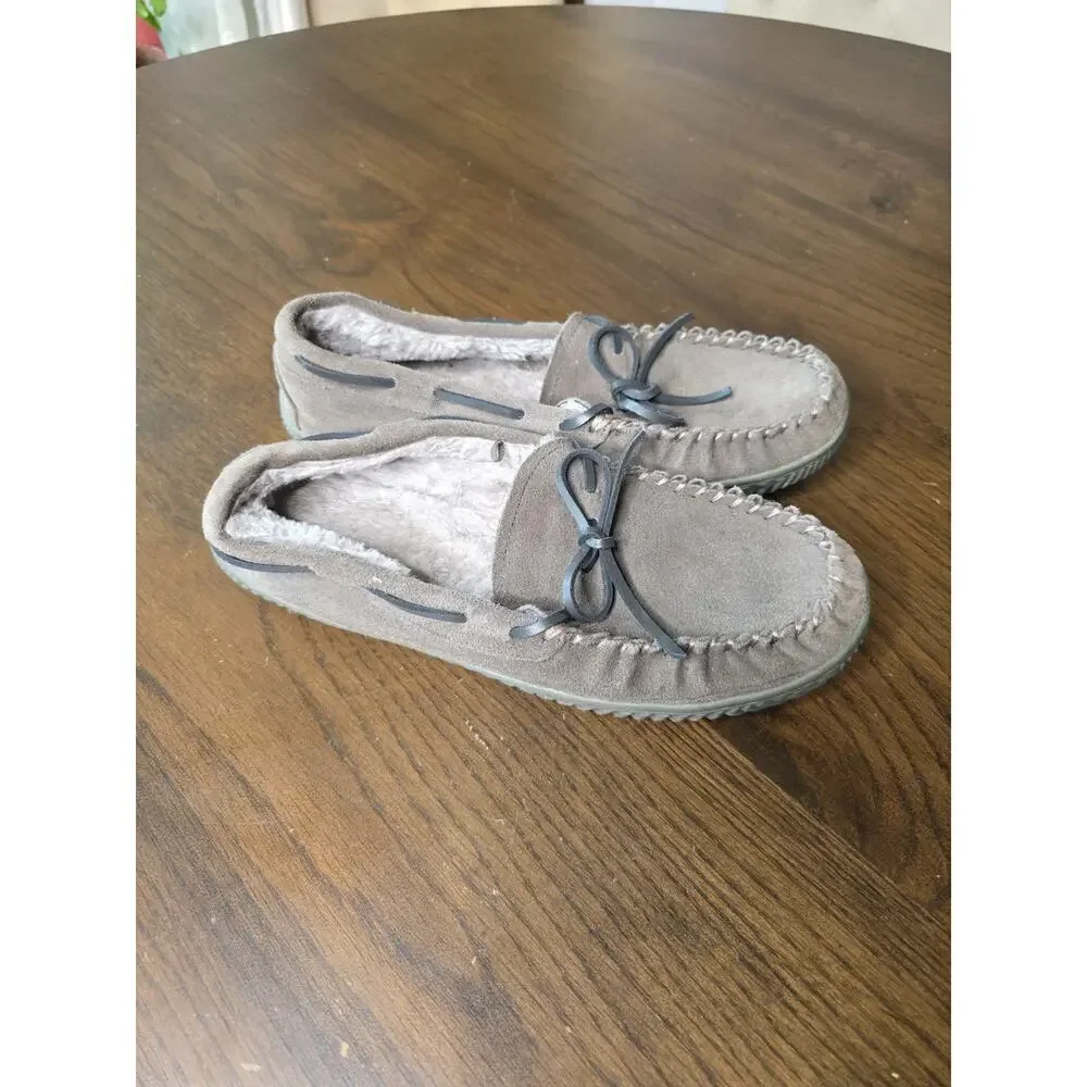 George Men's Camo Genuine Leather Trapper Moccasin Slippers Size U.S. 7-8‎